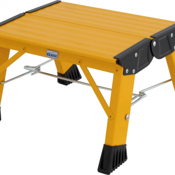 Двухсторонняя складная подставка KRAUSE TREPPY 1 ступень желтая 130334 - ЛЕСТНИЦЫ СТРЕМЯНКИ KRAUSE В ЕКАТЕРИНБУРГЕ