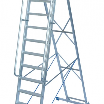 Передвижная стремянка с дугой безопасности KRAUSE STABILO 14 ступеней 127587 - ЛЕСТНИЦЫ СТРЕМЯНКИ KRAUSE В ЕКАТЕРИНБУРГЕ