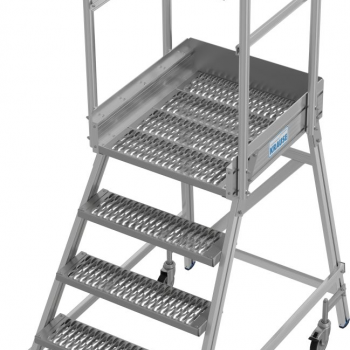 Односторонняя передвижная лестница с платформой 5 ступеней KRAUSE STABILO 821393 - ЛЕСТНИЦЫ СТРЕМЯНКИ KRAUSE В ЕКАТЕРИНБУРГЕ